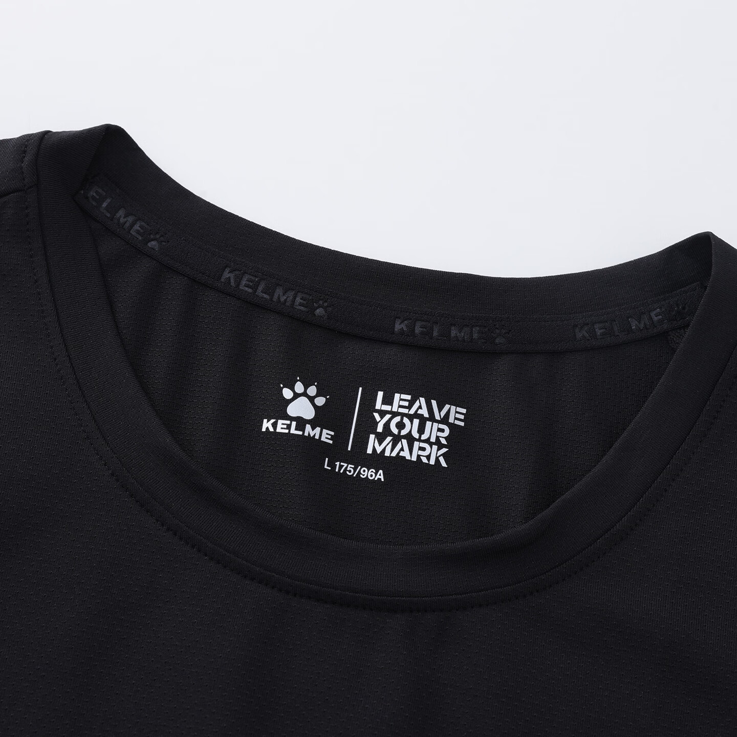 卡尔美（KELME）凉感T恤男2026夏季新品圆领运动透气跑步健身短袖 玛瑙黑 XL