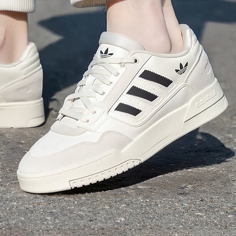 阿迪达斯（adidas）三叶草男鞋女鞋 2026夏季新款低帮潮流运动鞋时尚耐磨透气休闲鞋 白/浅棕/时尚板鞋/新到货/主推 35.5