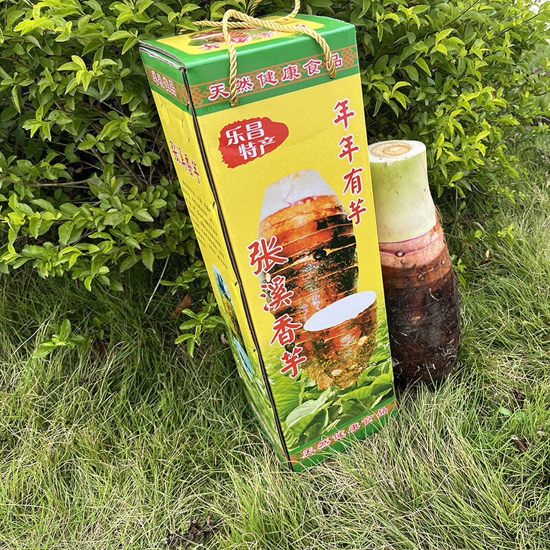 礼盒装正宗乐昌张溪炮弹芋头大槟榔芋新鲜蔬菜粉糯香广东韶关特产 10斤-家庭特惠装 普通盒装 2-4个芋头