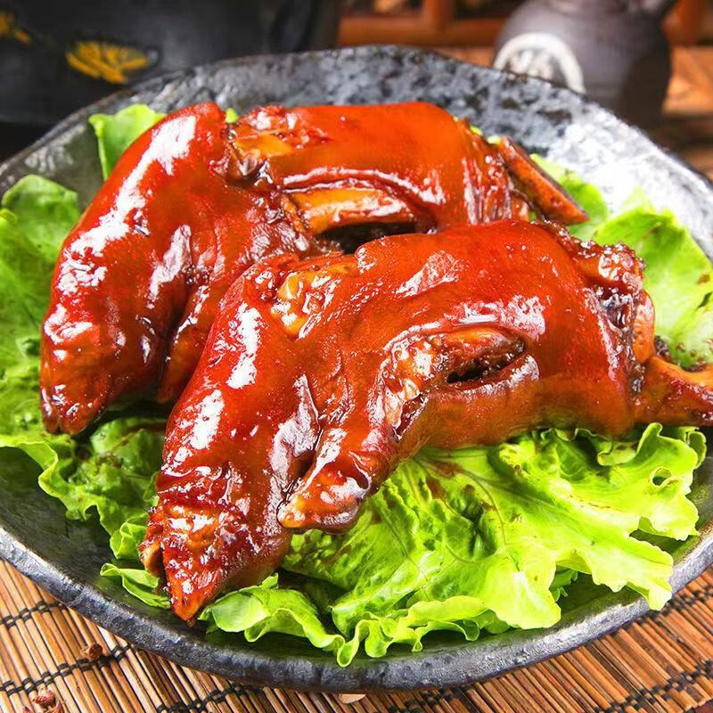 正宗五香卤味猪蹄酱香带筋猪脚猪爪猪耳肉熟食开袋即食小吃下酒菜 酱卤猪蹄500*1袋