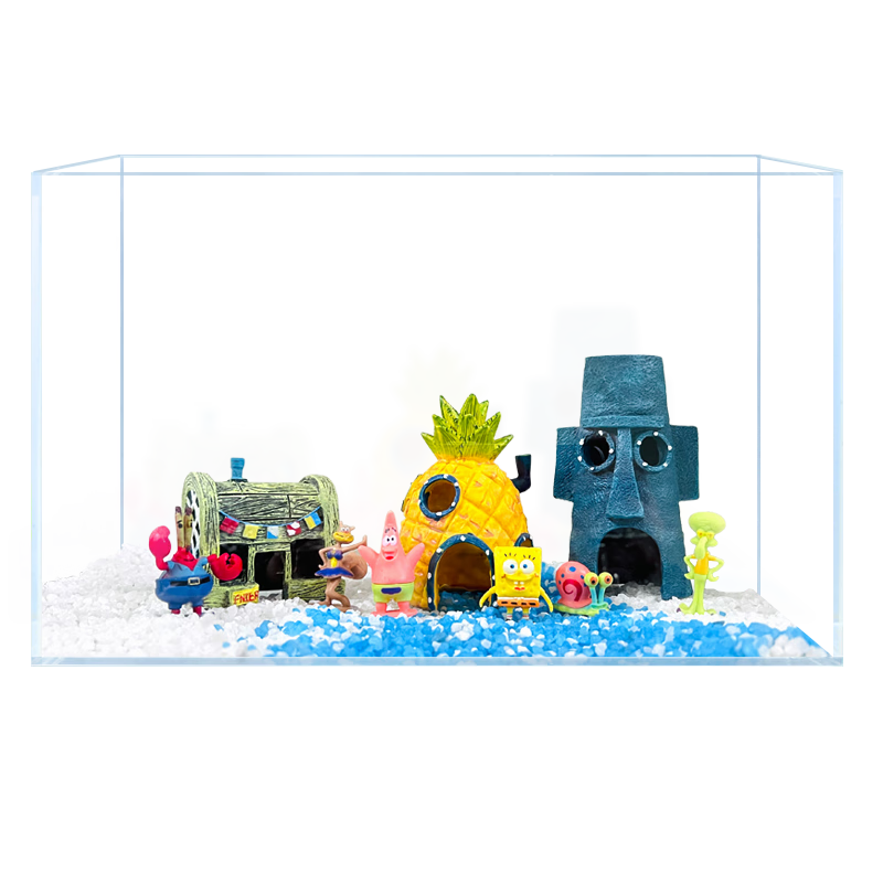 長銳魚缸造景套餐裝飾擺件 三亞風情造景【30-40cm缸用】