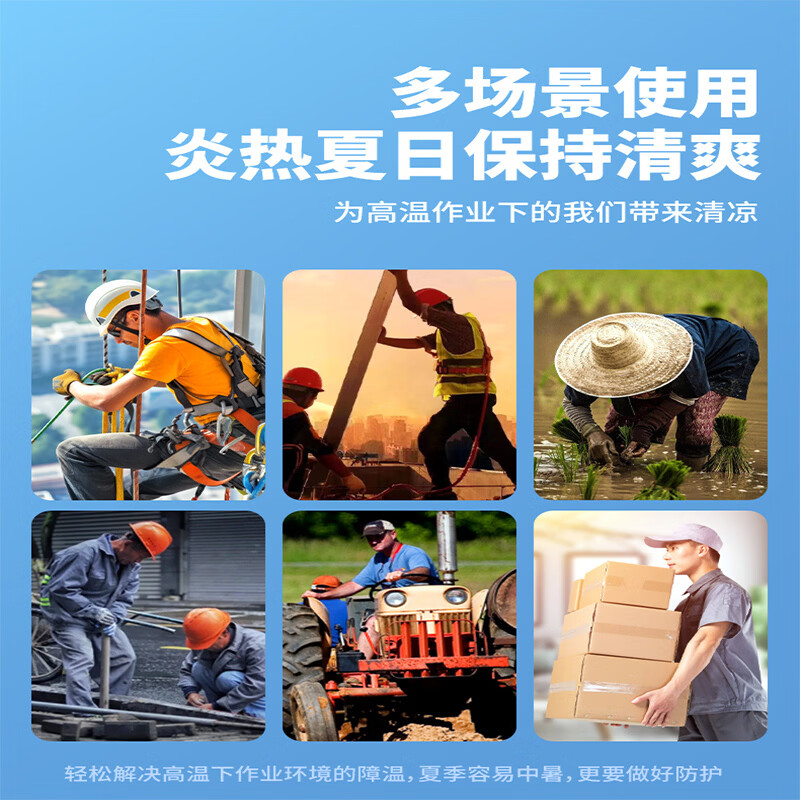 浔印夏季降温制冷空调服男款带风扇的衣服工装迷彩服电焊工地衣工作服 双风扇迷彩一件+1个电池36V风力配件一套 M 【建议100-115斤】