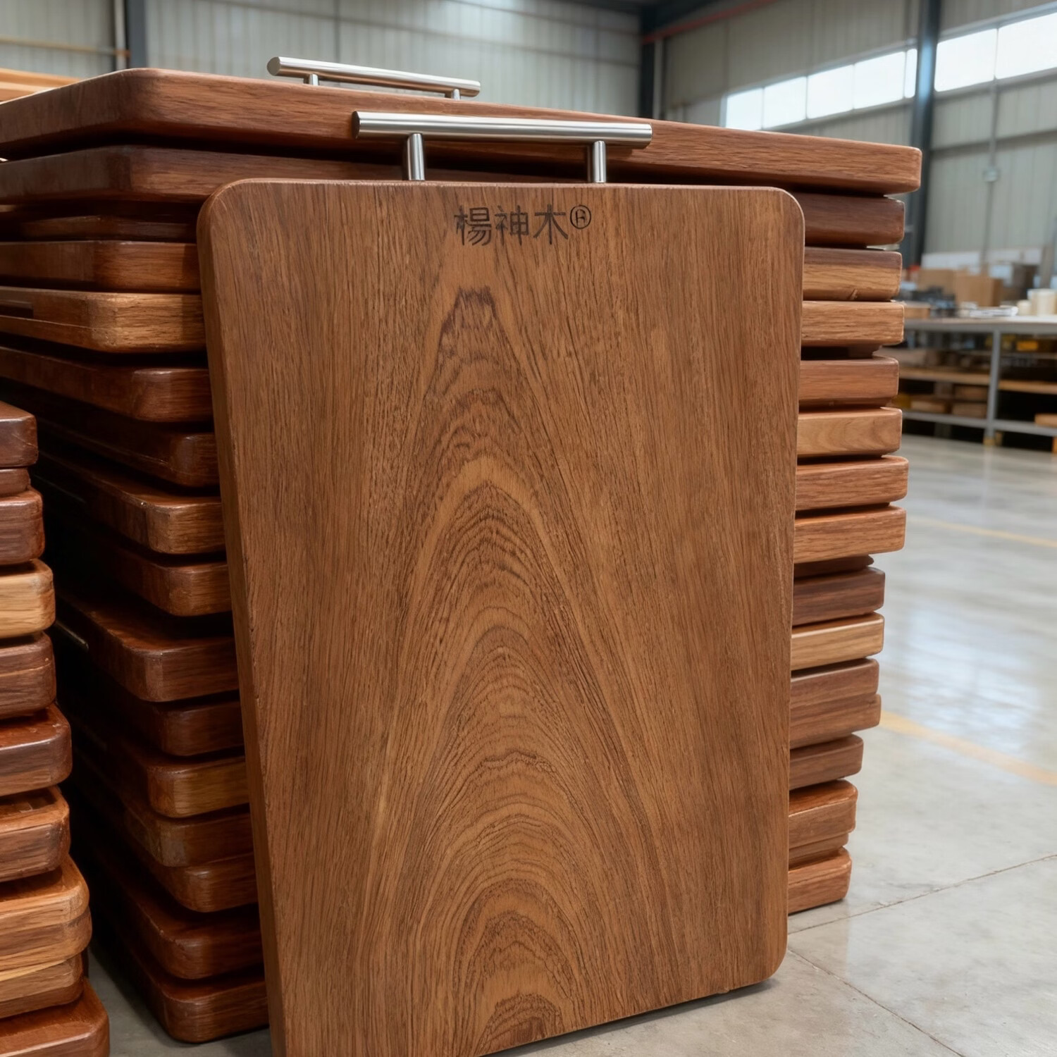 杨神木乌檀木实木家用厨房切菜板加厚案板食品级抗菌防霉 长方形 整木60X40cm(4-8人) 3.0cm