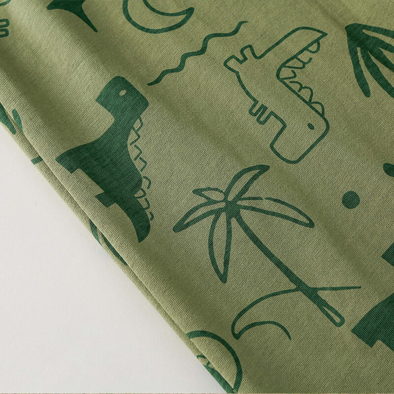 棉花堂（cottontown）【100%棉+抗菌】棉花堂儿童裤子夏装男童长裤女童童装宝宝防蚊裤 线条小兔 90 90/50