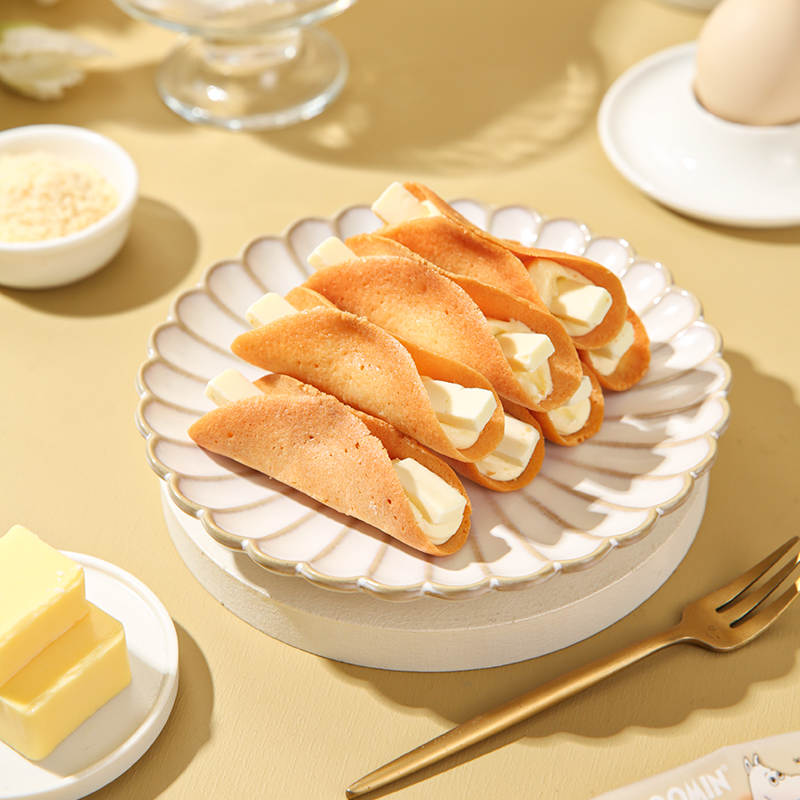 麦臻选xMoomin芝士夹心蛋卷 180g(11.25g*16枚)