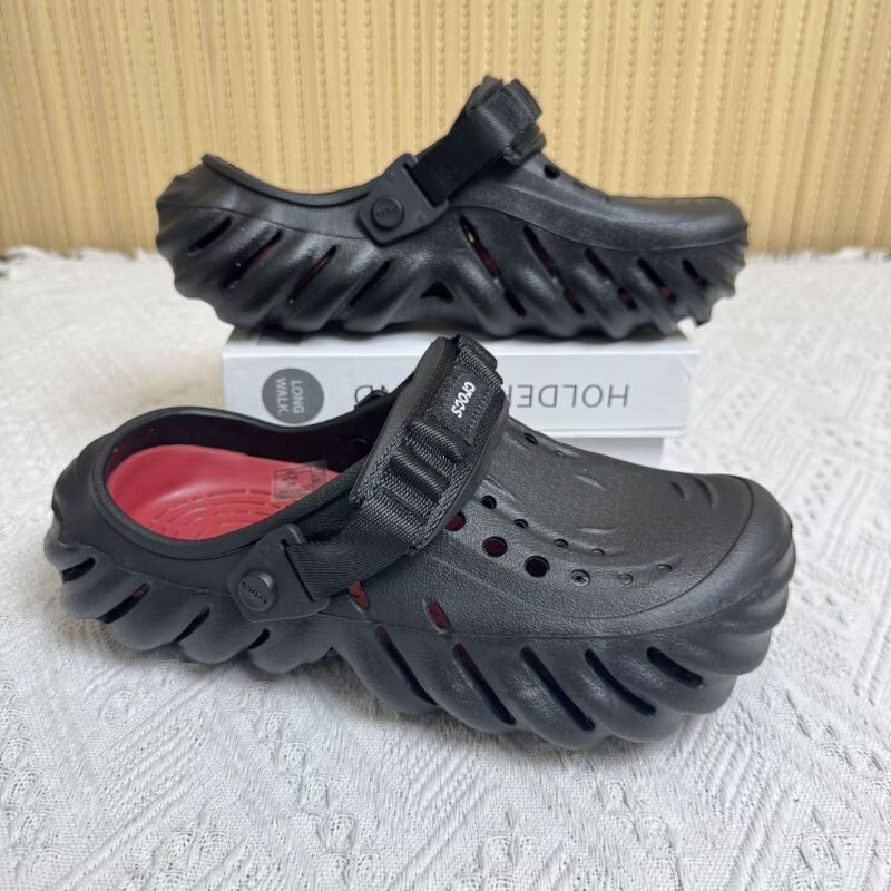 CORCS CROCS波波鞋洞洞鞋明星同款情侣户外潮流拖鞋休闲沙滩凉拖鞋 卡其 45 M11/45