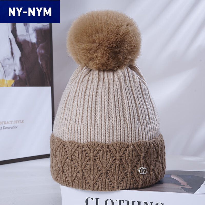 NY-NYMñ��Ů��ů�¿���֯ñ���泱�ٴ���޼Ӻ���绤��ë��ñ ����ɫ