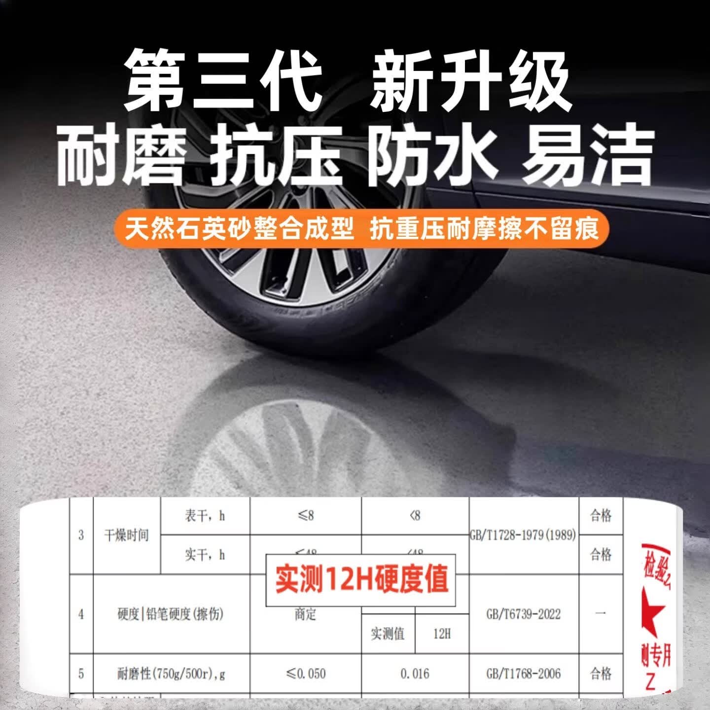 冠喜匠环氧彩砂地坪漆家用车间厂房水泥地平漆室外耐磨大理石漆 透明底漆 封尘固沙/抗碱防霉 100斤送工具(约30平)