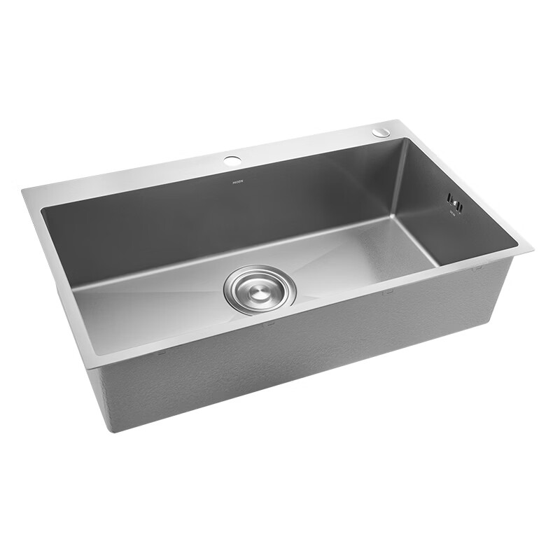 摩恩（MOEN）夏普抗油大单槽枪灰色+纳米（800*480*210） 夏普抗油大单槽枪灰色+纳米（800*480*210）