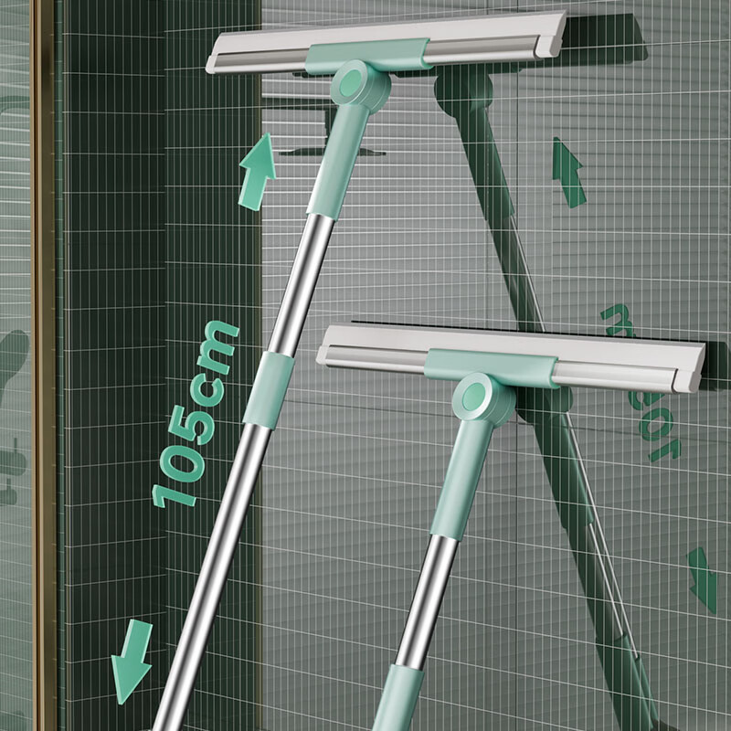 逸洁魔术扫把刮水扫把卫生间浴室刮水器地面刮地刮水神器大号魔术拖把 雪山白【40cm套装】送原装胶条*1