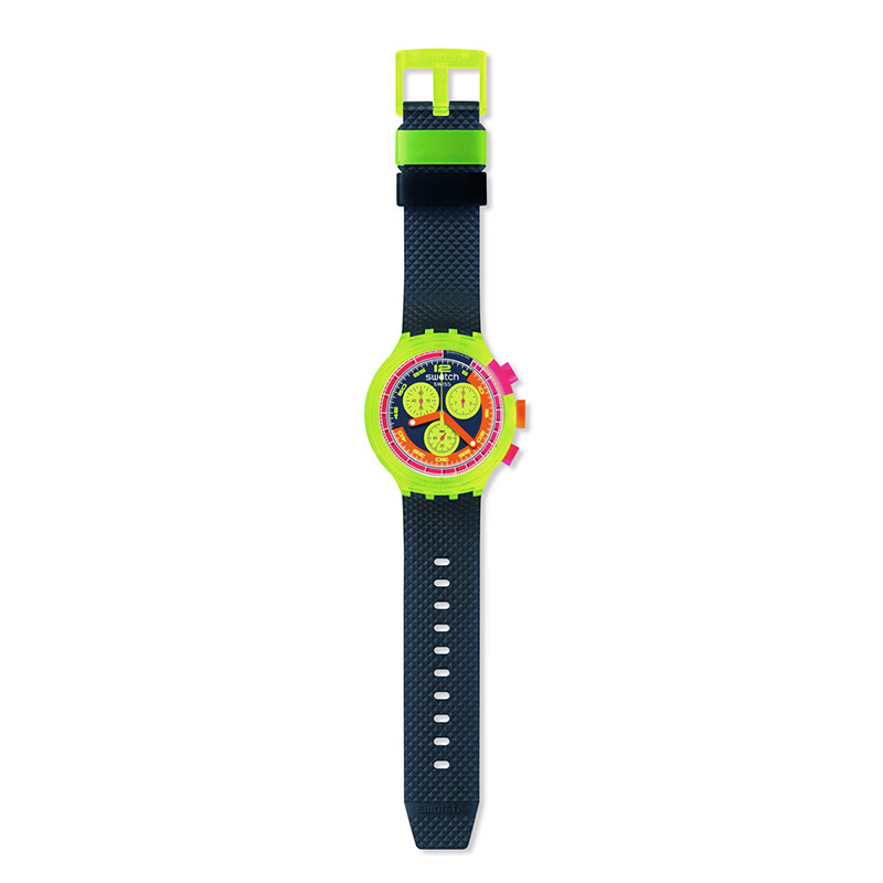 斯沃琪（Swatch）瑞士手表极速霓虹腕表考试表学生手表生日礼物男女运动手表腕表 【精美礼袋】极速霓虹 SB06J100