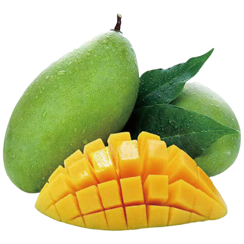 京鲜生广西生吃大青芒 巨无霸果净重4.5斤 单果500g起 生鲜水果源头直发