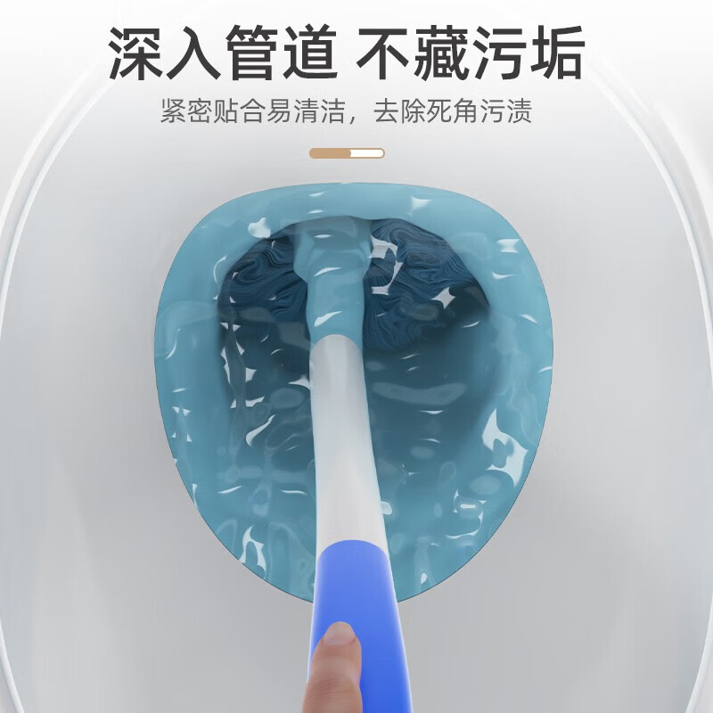 暖居马桶刷子无死角洗厕所家用马桶刷壁挂式马桶刷厕所清洁刷子洁厕刷 【无死角深度清洁马桶刷】*2支送挂钩