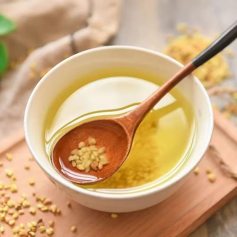 同仁堂（TRT）正宗黄苦荞茶降糖三高正宗大凉山特级全胚芽全颗粒泡水麦香浓郁 黄苦荞共1000克四罐装 250g*4罐