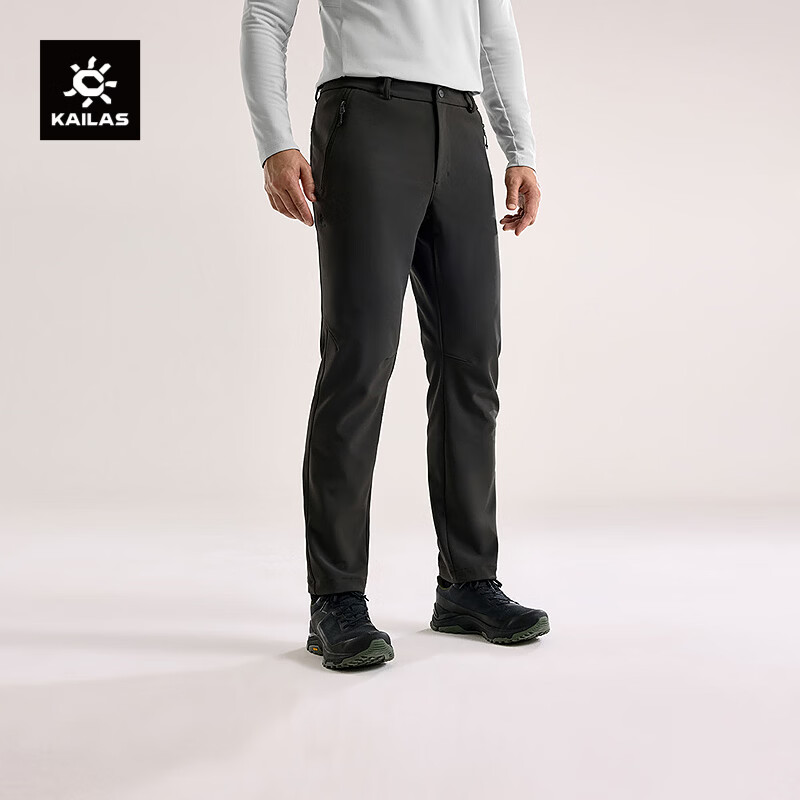 KAILAS凯乐石墨脱软壳裤GORE-TEX防风加绒保暖防静电户外登山徒步裤男款