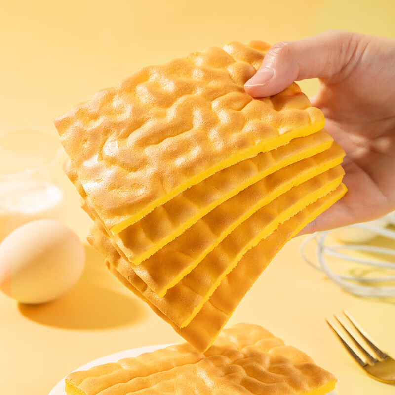 港荣【任选】营养早餐休闲食品办公室小吃手撕面包整箱 虎皮蛋糕400g 袋装