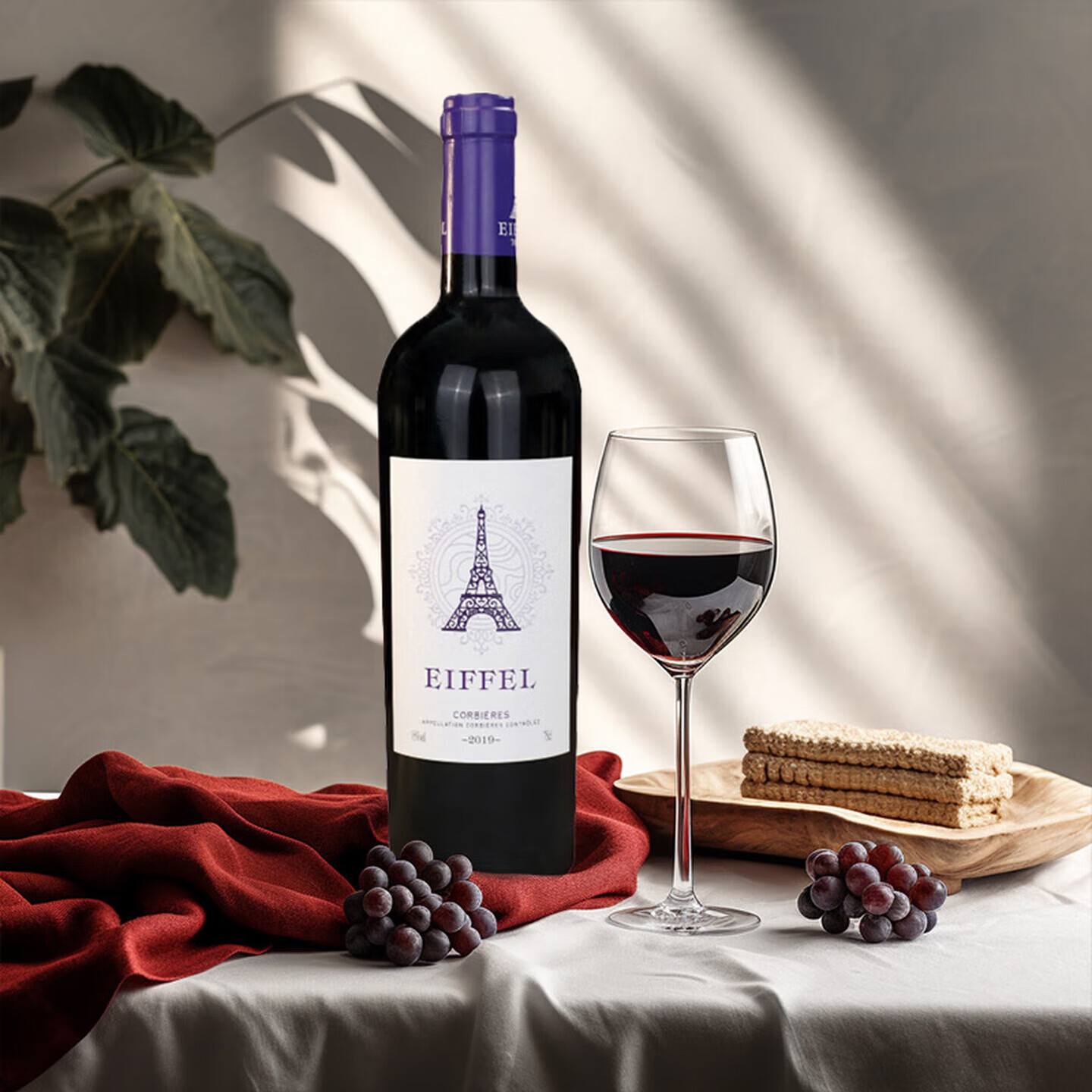 埃非尔法国原装进口干红葡萄酒朗格多克科比埃产区AOP级  750mL*6瓶 整箱装