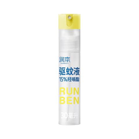 润本驱蚊液驱蚊喷雾花露水户外防蚊虫叮咬驱蚊水15%派卡瑞丁30ml