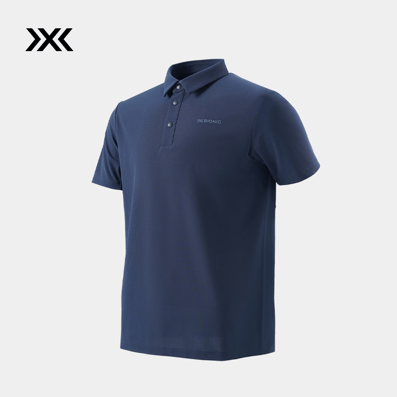 XBIONIC布里兹PIN棉感小珠地速干POLO衫男短袖T恤商务休闲防晒新品 26753 藏青 M