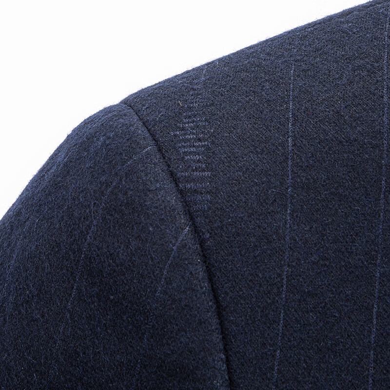 罗蒙(ROMON)【含羊毛】西服男新款男士休闲商务百搭职业单西上衣 藏青色 50 (180)