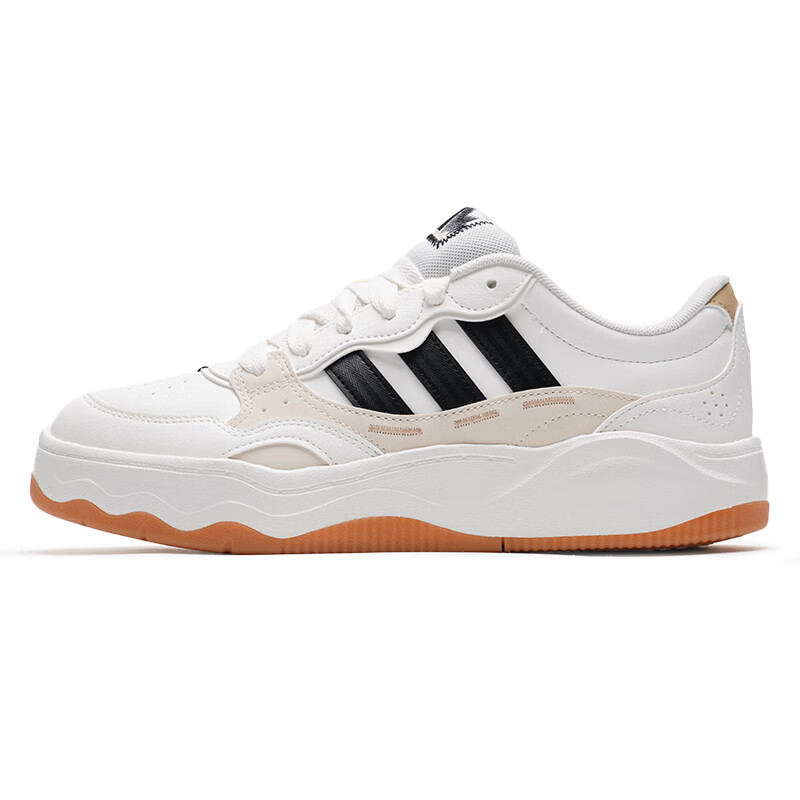 阿迪达斯(adidas)男鞋女鞋 26夏季新款透气轻便时尚休闲鞋缓震舒适运动鞋 阿迪达斯三条纹白色板鞋 42.5 265mm