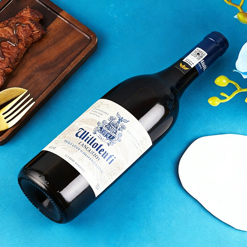 威珞特菲法国朗格多克AOP原瓶进口 卡奈甄选干红葡萄酒红酒14度750ml 整箱6支装