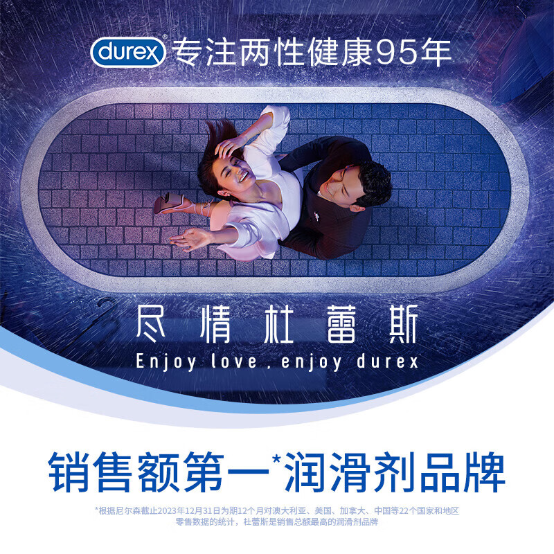 杜蕾斯（durex）玻尿酸快感人体润滑液油剂夫妻私处房事用免洗可舔持久润滑情趣 【焕新升级】爽滑快感50ml