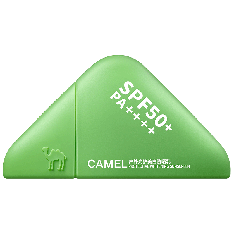 骆驼（CAMEL）光护美白防晒乳霜50g 高倍隔离素颜霜男女士 室外防汗防紫外线50+