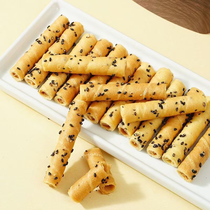 芝麻鸡蛋卷老上海健康早餐香酥脆方便食品网红特产 60包