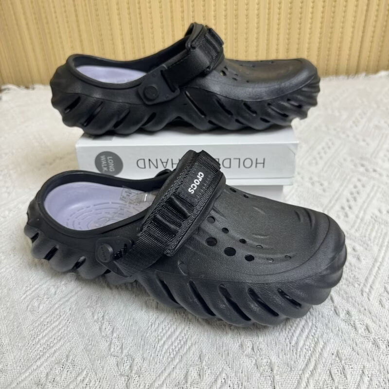 CORCS CROCS波波鞋洞洞鞋明星同款情侣户外潮流拖鞋休闲沙滩凉拖鞋 卡其 45 M11/45