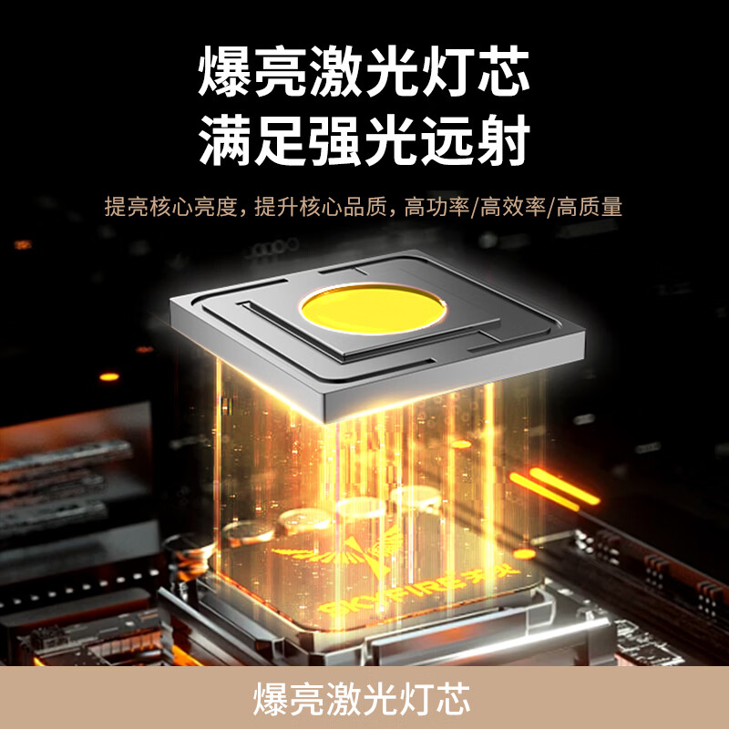 天火头灯强光变焦充电l超长续航头戴式赶海钓鱼夜钓72小时50000w SST90灯芯白激光丨16H续航【3节电池】