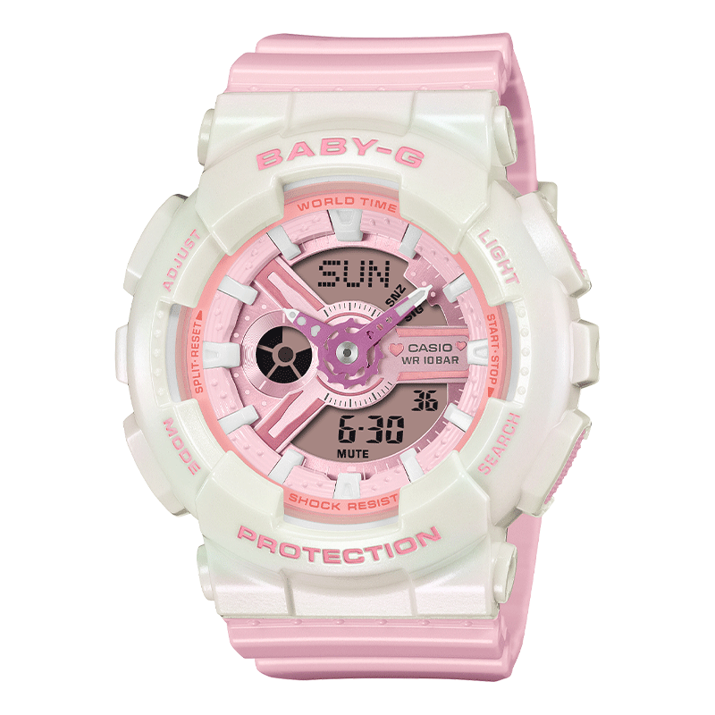 ����ŷ��CASIO���ֱ�ŮʿBABY-G�ò��˶�ѧ�������պ�����Ů������BA-110PD-4APR 880Ԫ