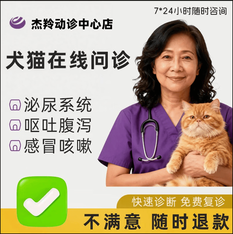 欧贝格宠物医生兽医问诊在线咨询犬猫咪看病医院网上24小时医疗服务 【主任问诊】犬猫通用0g*0瓶