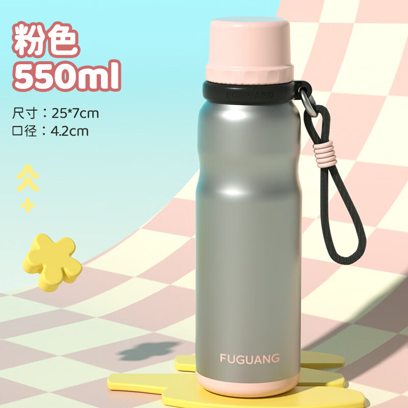 ���� 316L����ֱ��±� ��ɫ550ml ��Я���� 29.95Ԫ