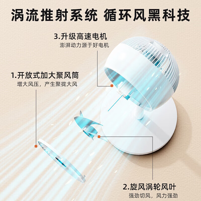 美的多采风扇空调扇落地扇家用卧室超静音一级能效 大风力制冷智能语音空调扇小型节能电扇 【新款性价比】机械旋钮 | 强风轻音 | 顺丰包邮