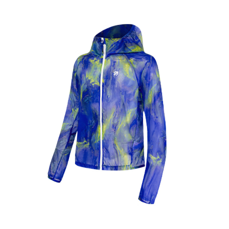 引擎鸟男女款伽蓝超轻风衣防泼水防晒轻薄易收纳马拉松越野长袖外套 油画蓝 男款 S