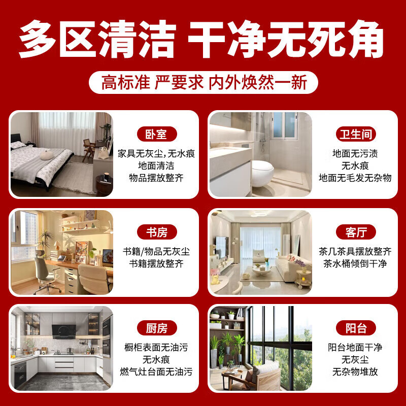 精细保洁 上门服务深度清洁大扫除全屋精细深度清洁专业保洁清洗 打扫卫生小时工开荒 擦玻璃钟点工同城上门 精细保洁双人6小时(包含双面玻璃) 全国