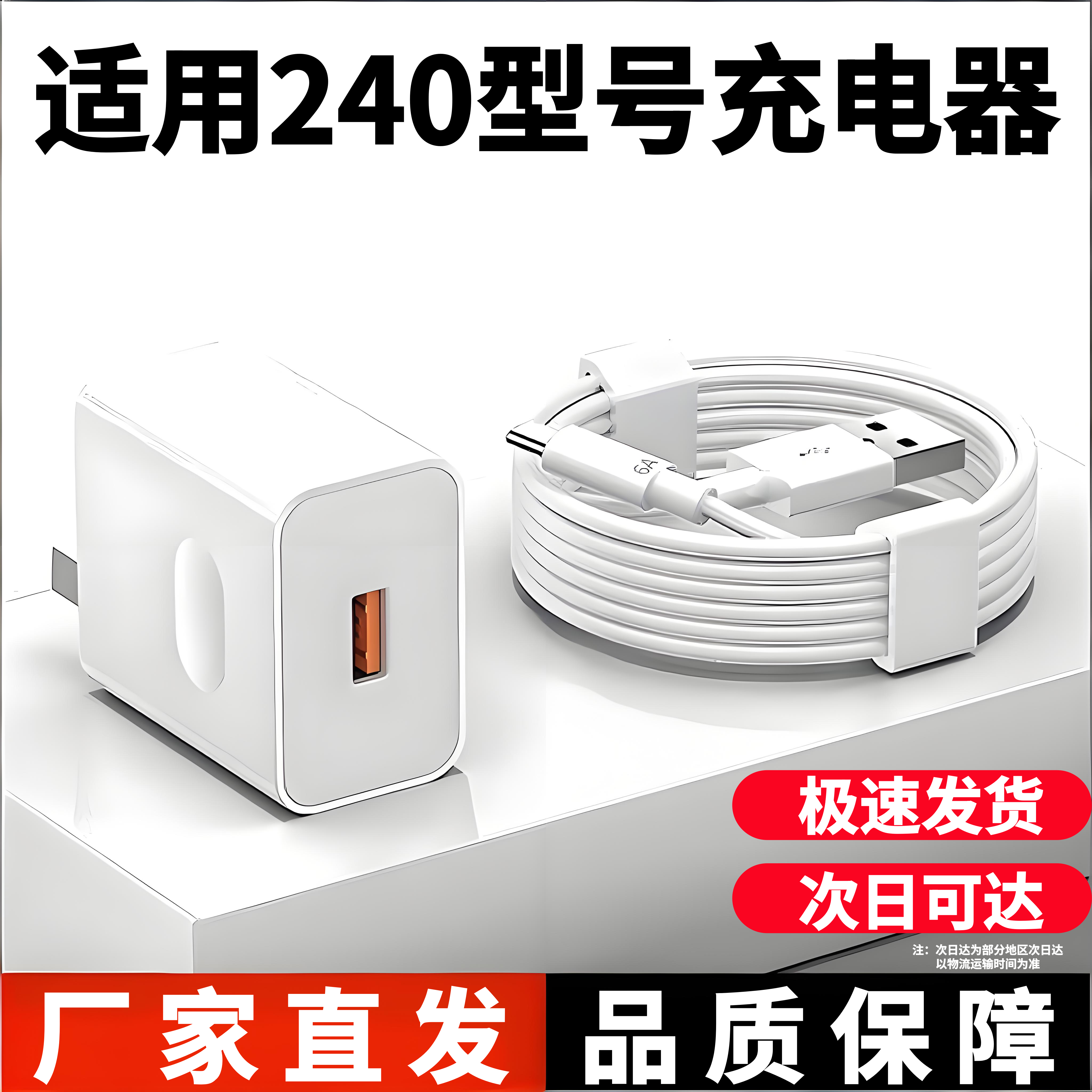 圣希顿适用华为240超级充电器适用mate50pro/40/30手机适用荣耀60/50/nova9通用充电器数据线240W快充线 3C认证丨1米6A快充线【Type-C】