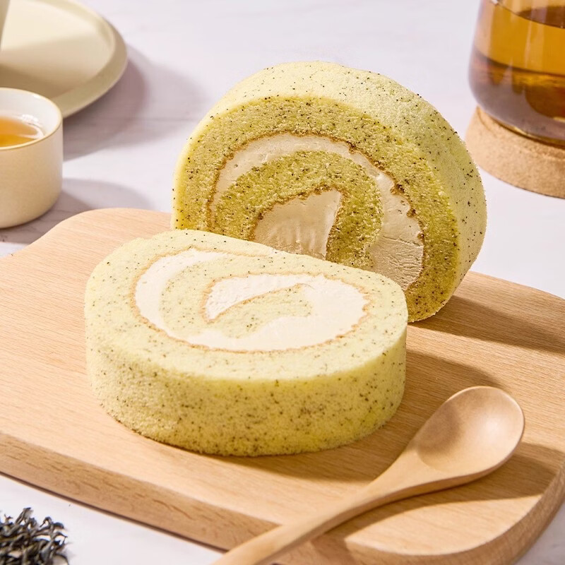 贝优谷巧克力瑞士卷即食早餐蛋糕面包动物奶油蛋糕甜品零食下午茶糕点 原味3樱花3红茶2奇异果2 60g 10枚