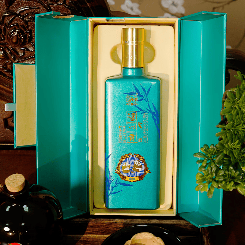 泸州老窖浓香型白酒熊猫酒 泸州贡翡绿 52度纯粮宴请礼品 52%vol 500mL 6瓶 翡绿