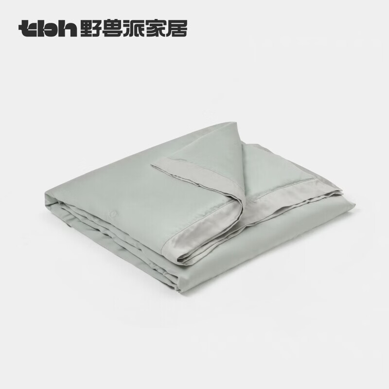 野兽派家居（tbh）蚕丝被天丝拼接夏被可机洗被子空调被凉感夏凉被 天丝拼接蚕丝夏被 尤加利 220cm*240cm
