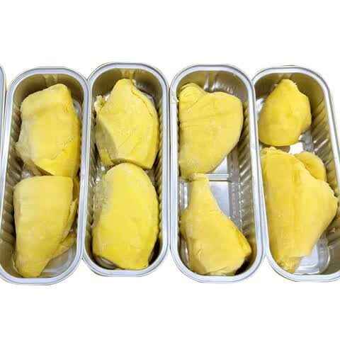 璐亦泰国新鲜冷冻金枕榴莲树熟榴莲肉小金条烤榴莲无核纯果肉香甜批发 【无核无壳烤榴莲】100g/盒5