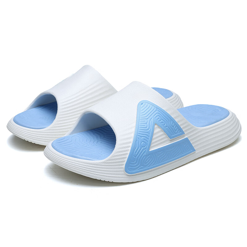 匹克(PEAK)态极漫游拖鞋男夏季凉鞋一字拖户外踩屎感沙滩凉拖鞋情侣款女拖鞋 乳白/蓝 44 京东折扣/优惠券