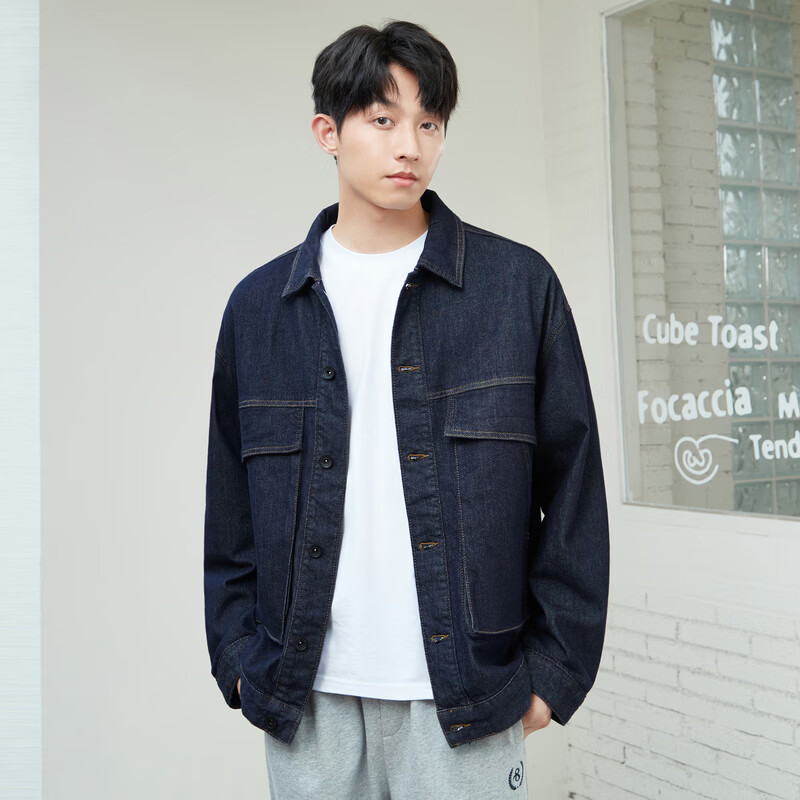 gxgjeans男装 夹克合集 F款-深蓝色 M (170)