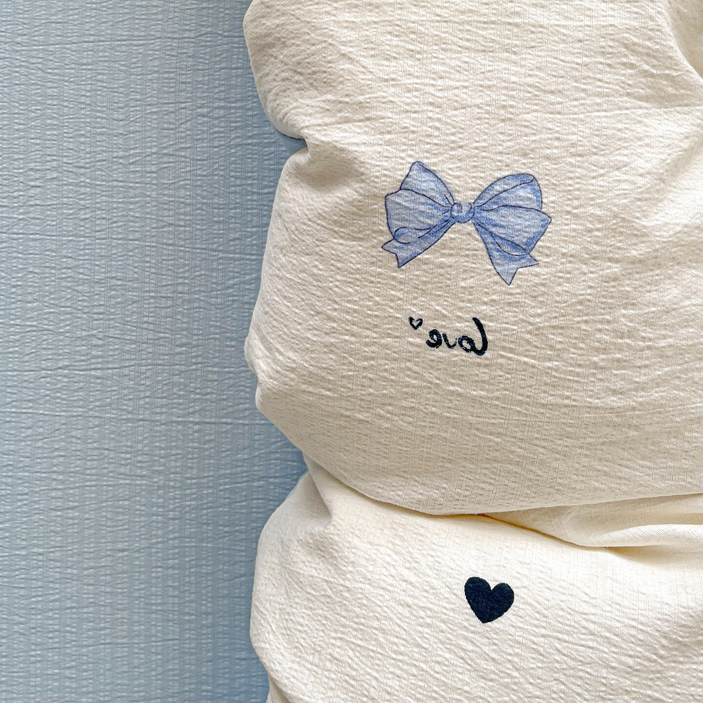 雅鹿床上双层纱四件套2026新款床单被套学生宿舍单人三件套3 M系-蓝色蝴蝶结【母婴级面料/亲肤舒适】 2.0四件套- 床单款 （被套200*230cm）