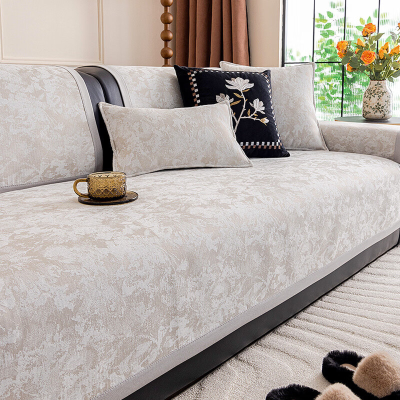 正圣沙发垫四季通用防滑2026年新款轻奢直排高级感异形沙发座垫 云端-奶油咖 70cm*70cm （扶手/靠背）