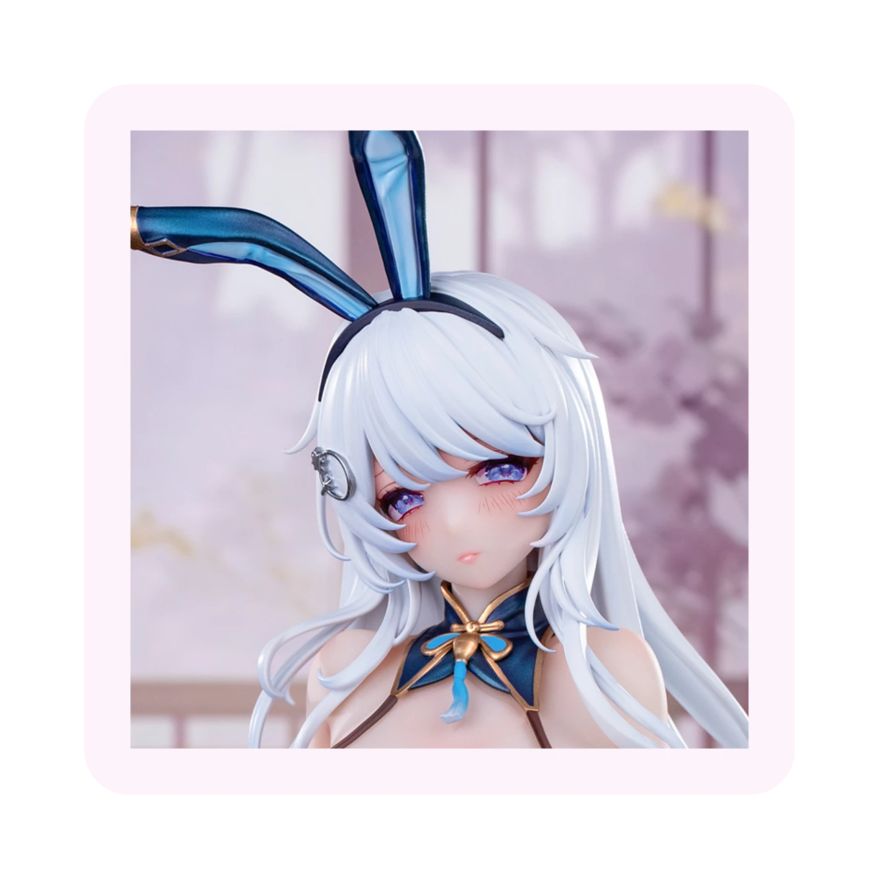 bilibili现货哔哩哔哩Hapitopi旗开得胜兔女郎真网袜追视眼温感漆手办 旗开得胜兔女郎 高约29CM