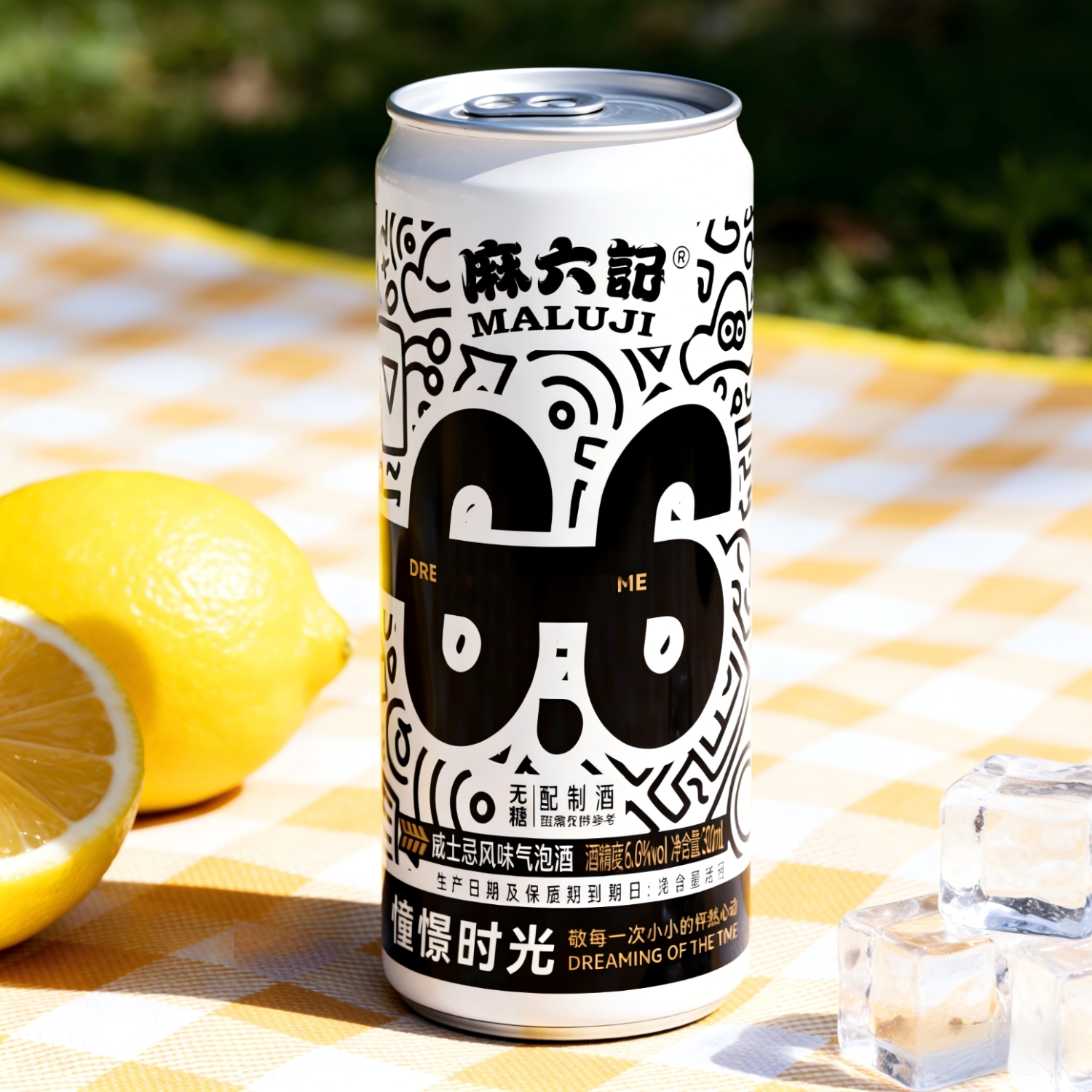 麻六记威士忌风味气泡酒微醺小酒 6.6度 320mL 6瓶