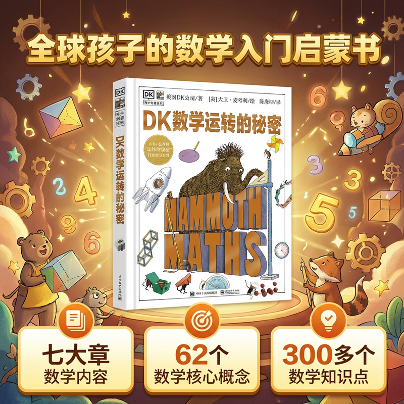 DK数学运转的秘密 DK科普百科 课外读物  7-14岁小猛犸童书 