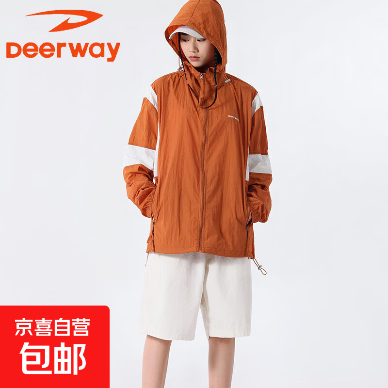 �¶��ݣ�DEERWAY��Ůװ��ɹ�����챡������͸���˶�������UPF50+��������ŮʿƤ���� ש�� M 29.95Ԫ